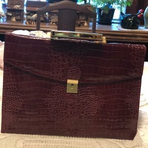 Briefcase-Purse Genuine Leather